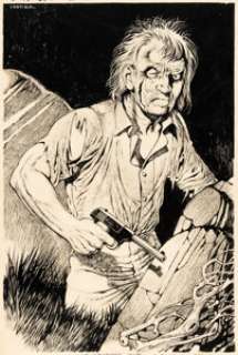 Edd Cartier Doc Savage Unpublished Story Illustration Original Art (Street & Smith, c. 1947-48).