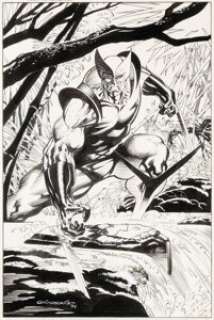Tom Grindberg - Wolverine Poster Illustration Original Art (Marvel, 1994).