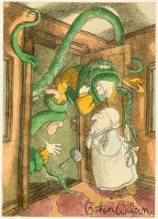 Gahan Wilson Wellm And Then We‘ll Get Him Illustration Page 12 Original Art (Richard Marek Publishers, 1978).