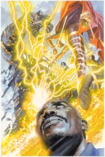 Alex Ross Astro City #6 Cover Painting Original Art (DC, 2014).