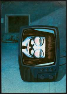 Garry Leach V for Vendetta Tome 3 Cover Original Art (DC/Zenda Editions, 1989). (Total: 2 Original Art)