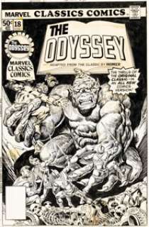 Ernie Chan and Marie Severin Marvel Classics Comics #18 "The Odyssey" Cover Original Art (Marvel, 1977). | Heritage
