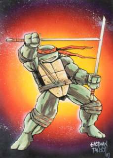 Kevin Eastman and Eric Talbot - Leonardo from Teenage Mutant Ninja Turtles Illustration Original Art (1989).