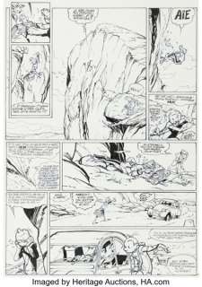 José Luis Munuera Spirou et Fantasio, Aux Sources du Z #50 Story Page 18 Original Art (Dupuis, 2008).