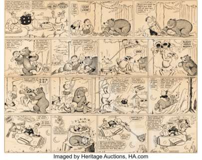 Harold Knerr The Katzenjammer Kids Sunday Comic Strip Original Art dated 10-29-33 (King Features Syndicate, 1933).