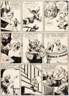 Reed Crandall Feature Comics #61 Doll Man Story Page 8 Original Art (Quality, 1942).