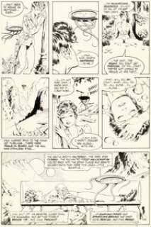 Bruce Jones and Dave Stevens Alien Worlds #4 Story Page 4 Original Art (Pacific, 1983).