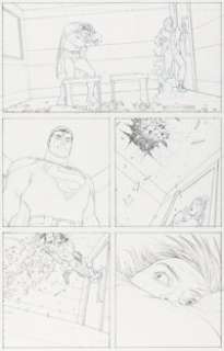 Frank Quitely All-Star Superman #4 Story Page 13 Pencils Original Art (DC, 2006).