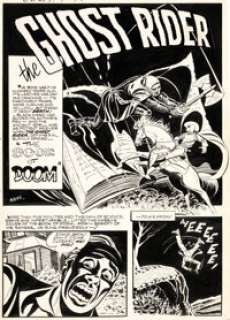 Dick Ayers and Ernie Bache Best of the West #7 (A-1 #76) The Ghost Rider Complete 8-Page Story Original Art (Magazine Enterprises, 1953). (Total: 8 Original Art) | Heritage