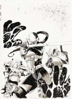 Luca Pizzari G.I. Joe: Silent Option #2 Variant Cover Original Art (IDW, 2019).