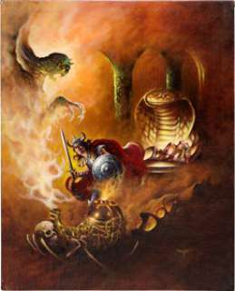 Stephen Fabian - Conan Print Series Plate II Original Art (Fictioneer Books, 1976).