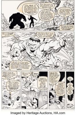 Todd McFarlane and Pablo Marcos The Incredible Hulk #333 Story Page 5 Original Art (Marvel, 1987).