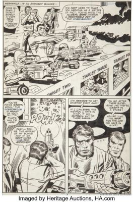 Jack Kirby and Mike Royer Machine Man #9 Story Page 6 Original Art (Marvel, 1978). | Heritage