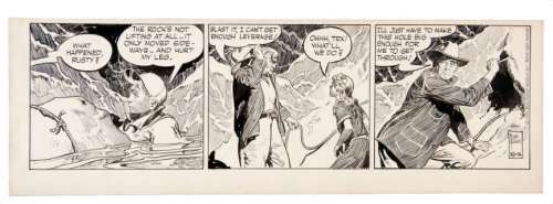 "RUSTY RILEY" 1956 DAILY COMIC STRIP ORIGINAL ART. | Hake’s