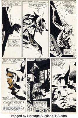 John Byrne and Joe Rubinstein Captain America #253 Baron Blood Story Page 18 Original Art (Marvel, 1981). | Heritage