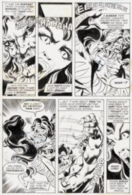 John Byrne and Frank Springer Marvel Chillers #6 Tigra Story Page 15 Original Art (Marvel, 1976). | Heritage