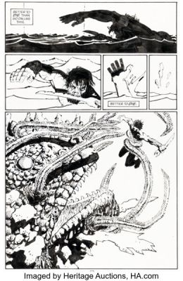 Frank Miller The Dark Knight Strikes Again #1 Story Page 6 Original Art (DC, 2001). | Heritage