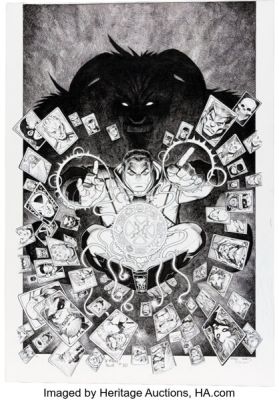 Arthur Adams X-Men: Blue #10 Beast Cover Original Art (Marvel, 2017). | Heritage