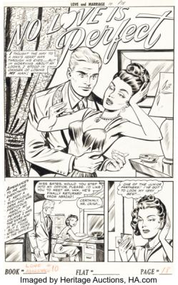 Romance Comic Artist Love and Marriage #10 Complete 7-Page Story Original Art (Superior, 1953). (Total: 6 Original Art) | Heritage