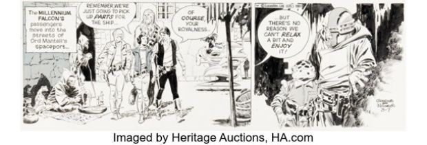 Al Williamson Star Wars Daily Comic Strip Original Art dated 3-7-81 (LA Times Syndicate, 1981). | Heritage