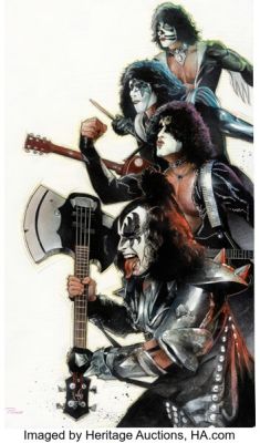 Nick Runge Kiss #1 Variant Cover Painting Original Art (IDW, 2012). | Heritage