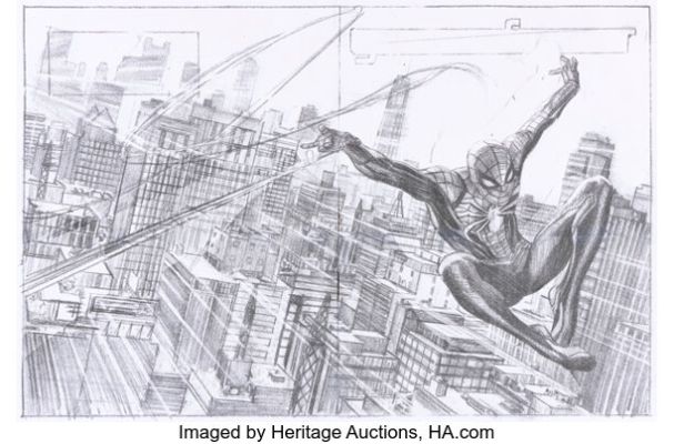 Alex Ross Game Informer #301 Spider-Man Wraparound Cover Original Art (GameStop, 2018). | Heritage