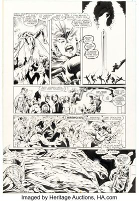 Alan Davis, Paul Neary, and Mark Farmer Excalibur Special Edition Warwolves Story Page 7 Original Art (Marvel, 1987). | Heritage