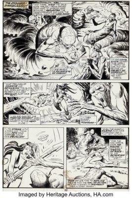 John Buscema and Steve Gan Conan The Barbarian #59 Story Page 22 Original Art (Marvel, 1976). | Heritage