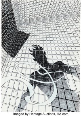 Jorge Coelho The Great Gatsby #7 Cover Original Art (Clover Press, 2023).