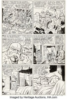 Jack Kirby and Chic Stone Fantastic Four #30 Story Page 3 Original Art (Marvel, 1964). | Heritage