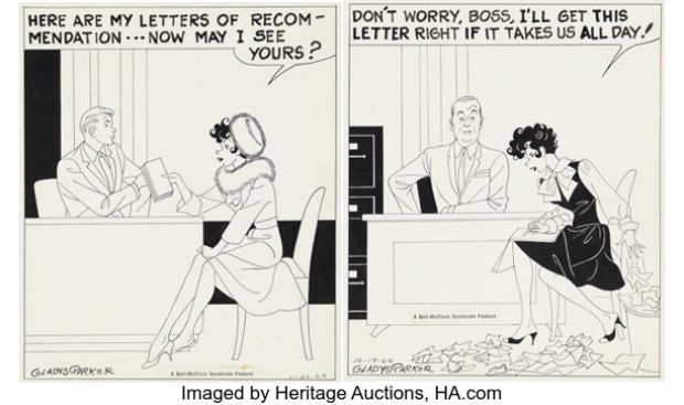 Gladys Parker Mopsy Sunday and Daily Comic Strips Original Art Group of 3 (Bell-McClure Syndicate, 1964). (Total: 3 Original Art)