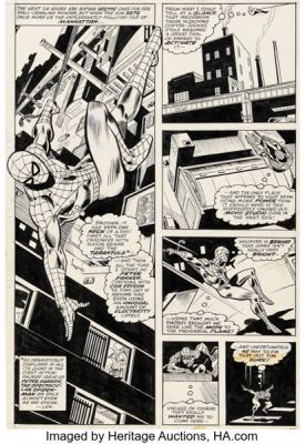 Ross Andru, Mike Esposito, and Dave Hunt The Amazing Spider-Man #163 Story Page 16 Original Art (Marvel, 1976). | Heritage
