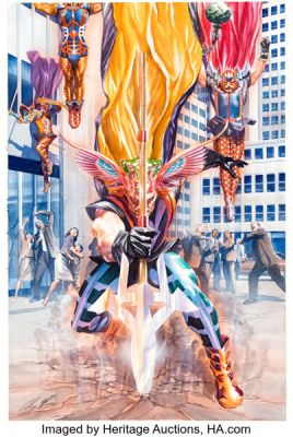 Alex Ross Kirby: Genesis, Dragonsbane #1 Cover Original Art (Dynamite, 2012). | Heritage