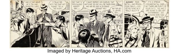 Alex Raymond Rip Kirby Daily Comic Strip Original Art dated 8-5-47 (King Features Syndicate, 1947). | Heritage