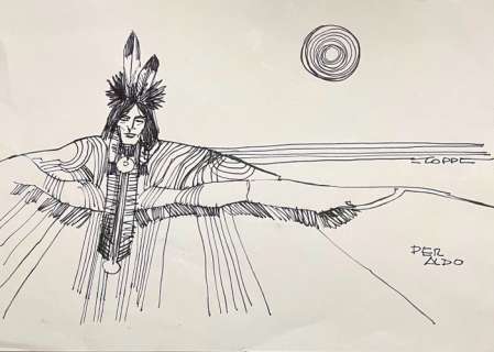 Toppi, Sergio | Toppi, Sergio - Original drawing - Indian | Catawiki