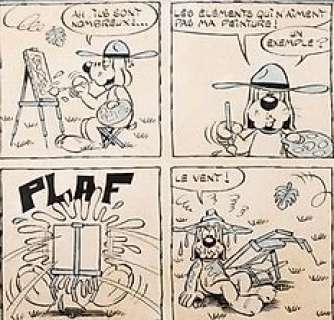 Dufranne, Henri | Dufranne, Henri - Planche originale - Gai Luron - Ah ! Ils sont nombreux... - (1973) | Catawiki