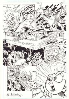 Al Bigley, Al Milgrom - sonic the hedgehog #? P. 12 - 2006 signed