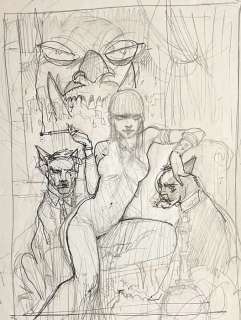 Simos Bisley | Hellblazer #292 - Cover - Bisley - Hellblazer Cover prlimanary - Exemplaire unique - (2012) | Catawiki