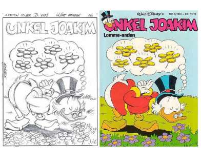 Ignasi Calvet Estéban | Uncle Scrooge D 7103 - Original cover sketch by Esteban - (1986) | Catawiki