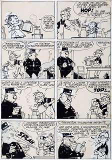 Tillieux | César et Ernestine, planche-gag n°11 Ã  l’encre… | Millon