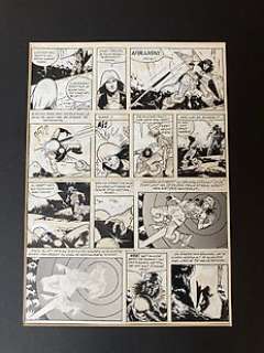 Matena, Dick - 1 Page originale + album de luxe - Virl - Verbanning naar Cion - 1981