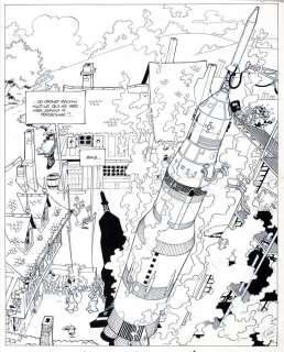 Turk | Léonard, planche-gag en une grande case Ã … | Millon