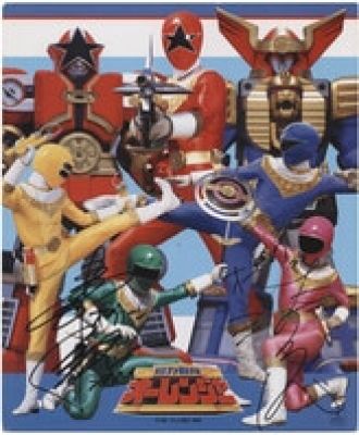 Color Printed Shikishi of"Chouriki Sentai Ohranger " by Kunio Masaoka and Tamao Hand Signed | Mandarake (Big Web)