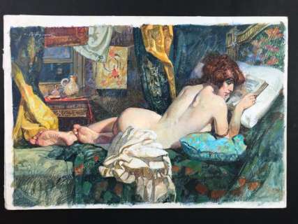 Biffignandi, Alessandro - 1 Original drawing - La Lettrice | Catawiki