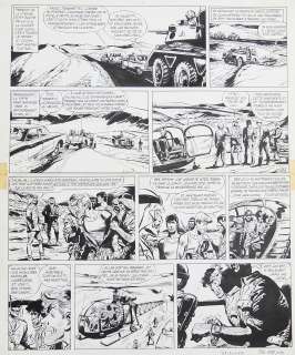 Jijé | Tanguy et Laverdure Lieutenant Double Bang Planche originale Ã  l’encre | Septimus