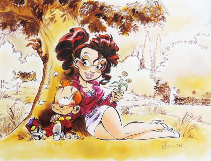 Dan Verlinden | Le Petit Spirou Illustration en couleurs directes | Septimus