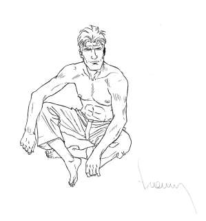 Philippe Francq | Largo Winch, La voie et la vertu, couverture originale à l’encre de chine pour cet album paru en 2008 chez Dupuis. | Septimus