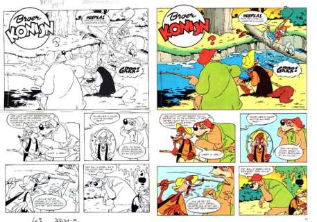 Ed van Schuijlenburg, Jules Coenen, Piet Zeeman Original page - Broer Konijn - Visfeest - 1977 | Catawiki