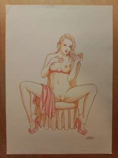 Ares (Davide Perconti) - 1 Original preliminary drawing - Studio preliminare - Silvia - 2024 | Catawiki