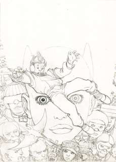 Giménez, Juan - 1 Original preliminary drawing - Léo Roa T2 - Couverture - L’Odyssée à contretemps - 1990 | Catawiki